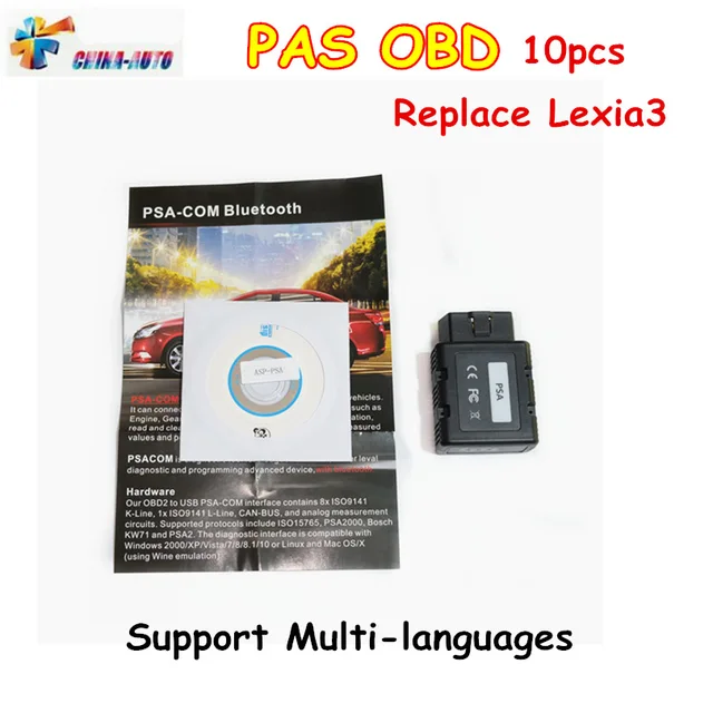 Cheap Best PSACOM PSA-COM With Bluetooth Car Scanner Programmer Tool For Peu-geot/Ci-troen Vehicle Replacement Lexia 3 PP2000 DHL Free