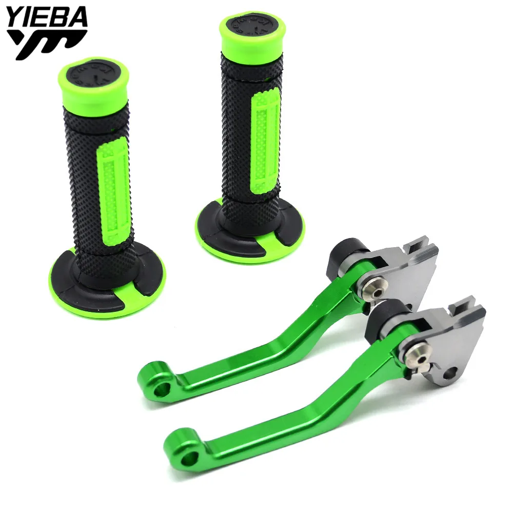 Мотоцикл 22 мм ручка регулируемый тормозной рычаг сцепления и ручки для KAWASAKI KLX125