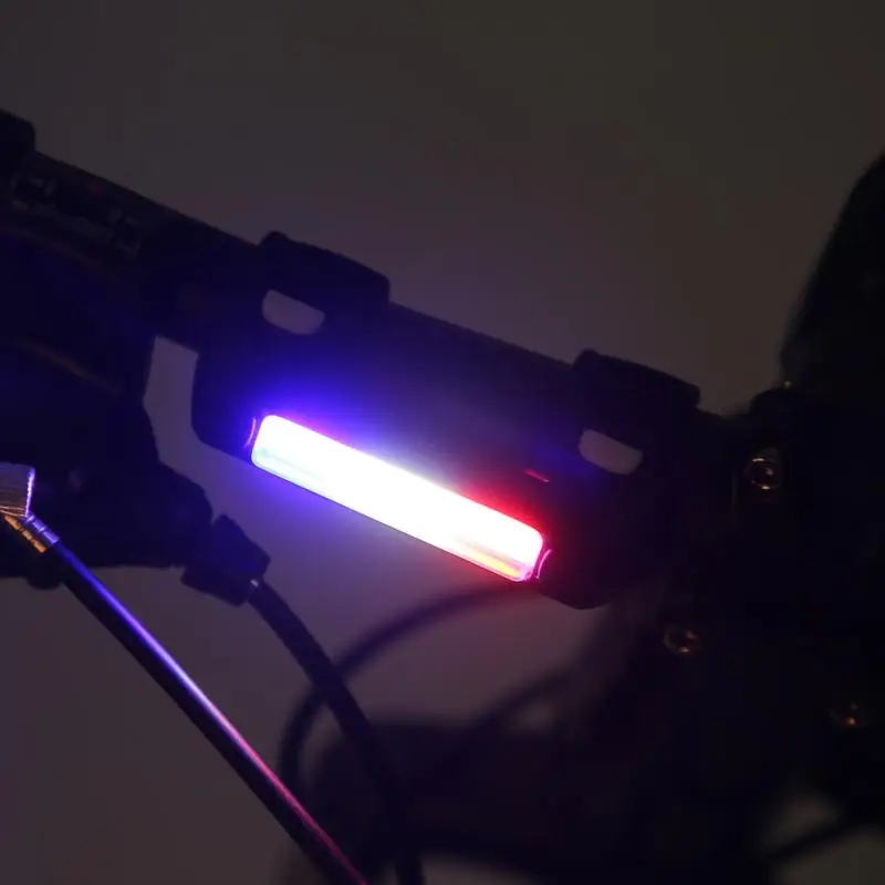 

USB Super Bright Light LED Safety Light Rechargeable LED Flashing Light Lamp USB Charging Light with 3 Colors & 7 Lighting Modes