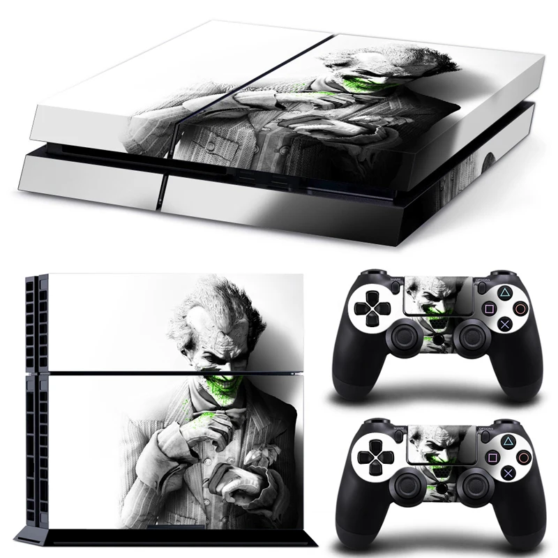 

for PS4 Skin Sticker Joker Design Decal Sticker For PS4 PlayStation 4 + 2 Controller Skins Brand New Cool Protected PS4
