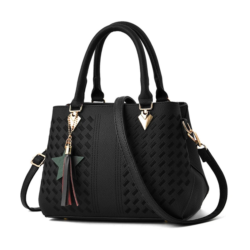 

Homeda Women PU Leather Shoulder Bag Big Capacity Luxury Handbags Women Bags Designer Retro Crossbody Bag Bolsa Feminina