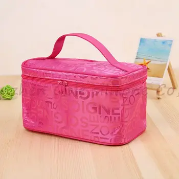 

portable folding Cosmetic Bag waterproof Makeup Storage bag Fashion Print dressing handbag 200pcs/lot