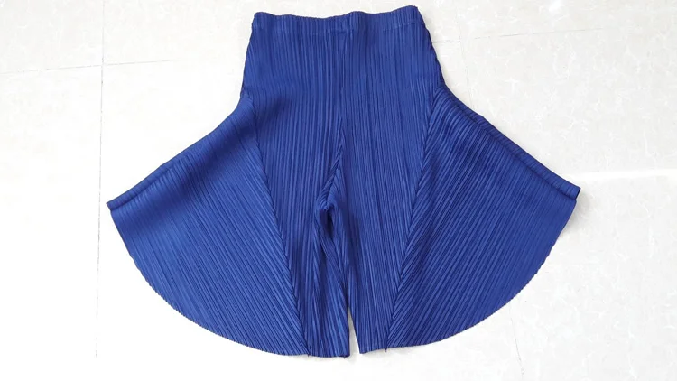 ; модные шорты со складками; удобные короткие брюки - Цвет: Синий