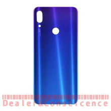 10 шт. чехол со стеклянным корпусом для Xiaomi Redmi Note 7 задняя крышка батарейного отсека задняя Дверная панель Замена