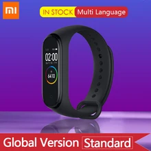 Глобальная версия Xiaomi mi Band 4 Smart mi band цветной экран браслет пульсометр фитнес музыка Bluetooth 5,0 50 м водонепроницаемый