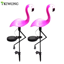 Солнечный Кол светильник Фламинго светодиодный фонарь Декоративная наружная лужайка лампа на солнечной батарее для сада питание дорожное освещение для сада патио