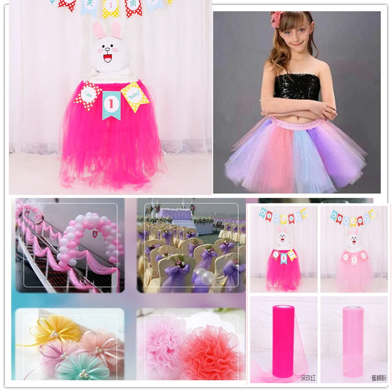 15cm Tulle Roll Wedding Decoration Fabric Spool Craft Tulle Fabric
