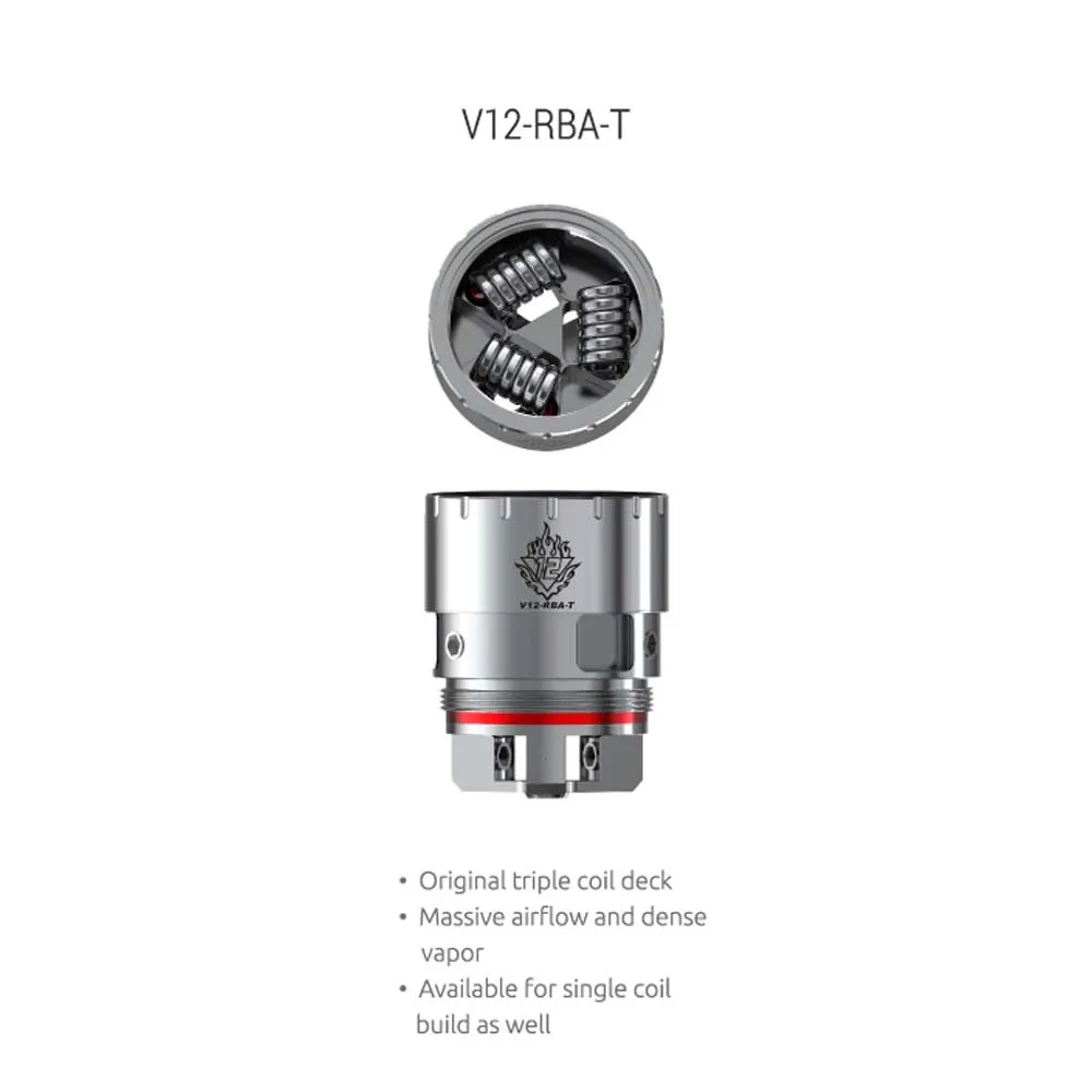 Аутентичные электронные сигареты ядро Smok TFV12 RBA T катушка с двойной катушкой