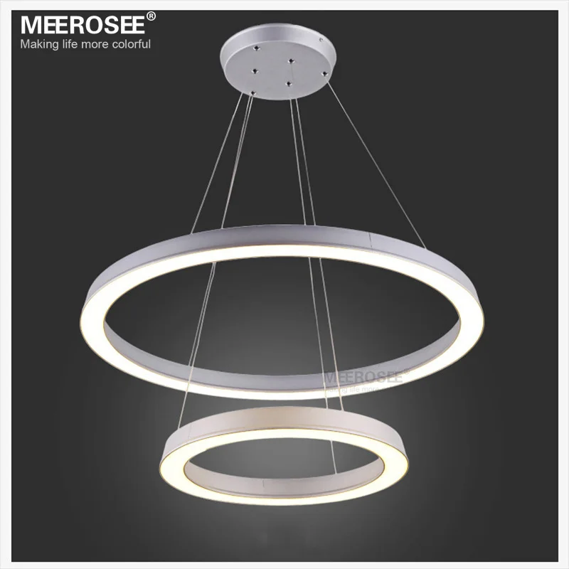Modern Led Ring Lamp Fixture Aluminum Frame Acrylic Led Round Pendant Light Adjustable Hanging Light Fitting 2 Led Light Colors Light System Light Piglight Pipe Aliexpress