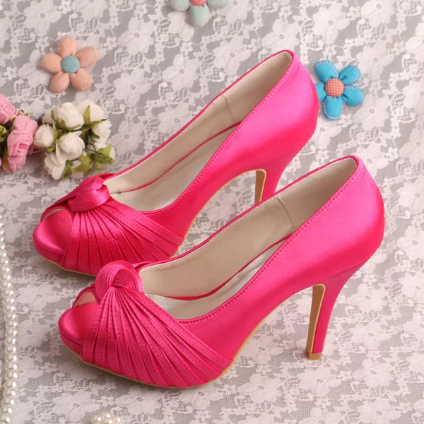 Aliexpress.com : Buy 20 Colors Wedding Shoes Hot Pink Prom Shoes ...