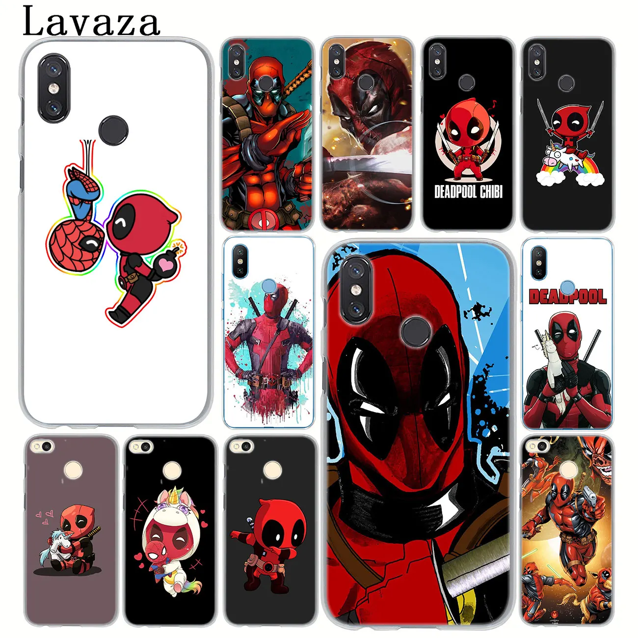 

Lavaza Marvel Comics Deadpool Phone Case for Xiaomi MI 9 9T A3 Pro CC9 CC9E 8 SE A2 Lite A1 pocophone f1 6 6X 5S 5X MAX 3 Cover