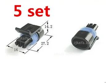 

5 Set Delphi GM 2 Pin Female Sensor Connector 12162193