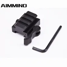 0," 3 слота быстроразборный замок-рычаг Крепление 20 мм Вивер Пикатинни адаптер и стояк для AR15 M16 винтовка Красный точка прицел