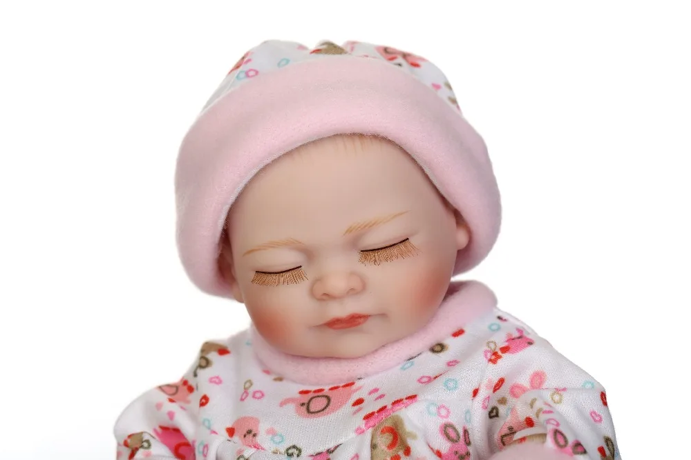 12 дюймов 25 см полный Силиконовый Reborn Baby куклы живые реалистичные Мини настоящие куклы реалистичные Bebes Reborn Детские игрушки для ванной Playmate