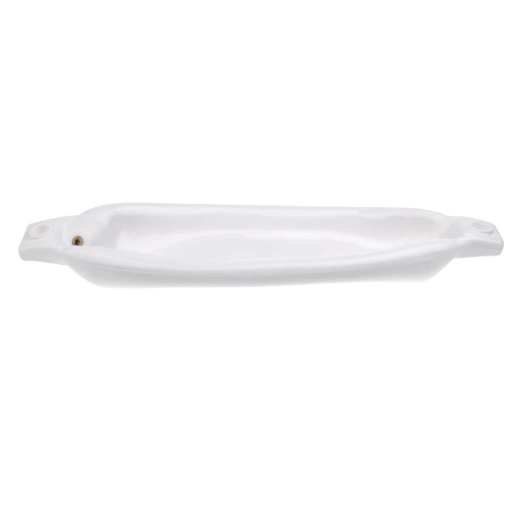 Marine Yacht Boat Fende r White PVC Bumper Dock Shield Protection 42 x 11 cm for Inflatable Fishing Boat Yatch Dinghy Accessory