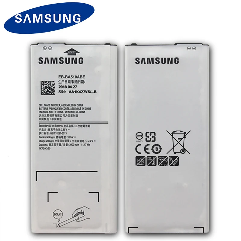 Оригинальный аккумулятор для телефона SAMSUNG 2900 мАч Samsung GALAXY A510 2016 A5 | Мобильные