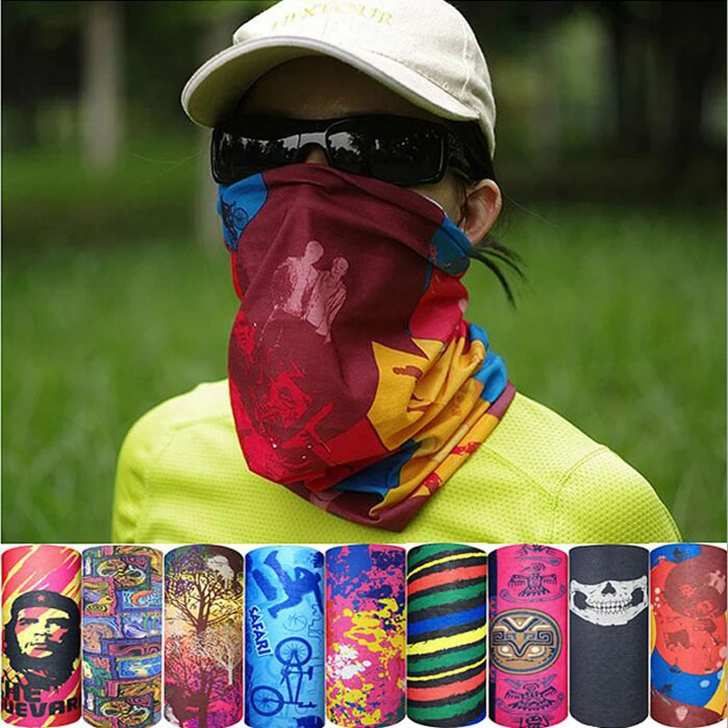 

Outdoor Climbing Hiking Cycling Windproof UV Protection Camouflage Bandana Face Mask Neck Warmer Scarves cache cou scaldacollo