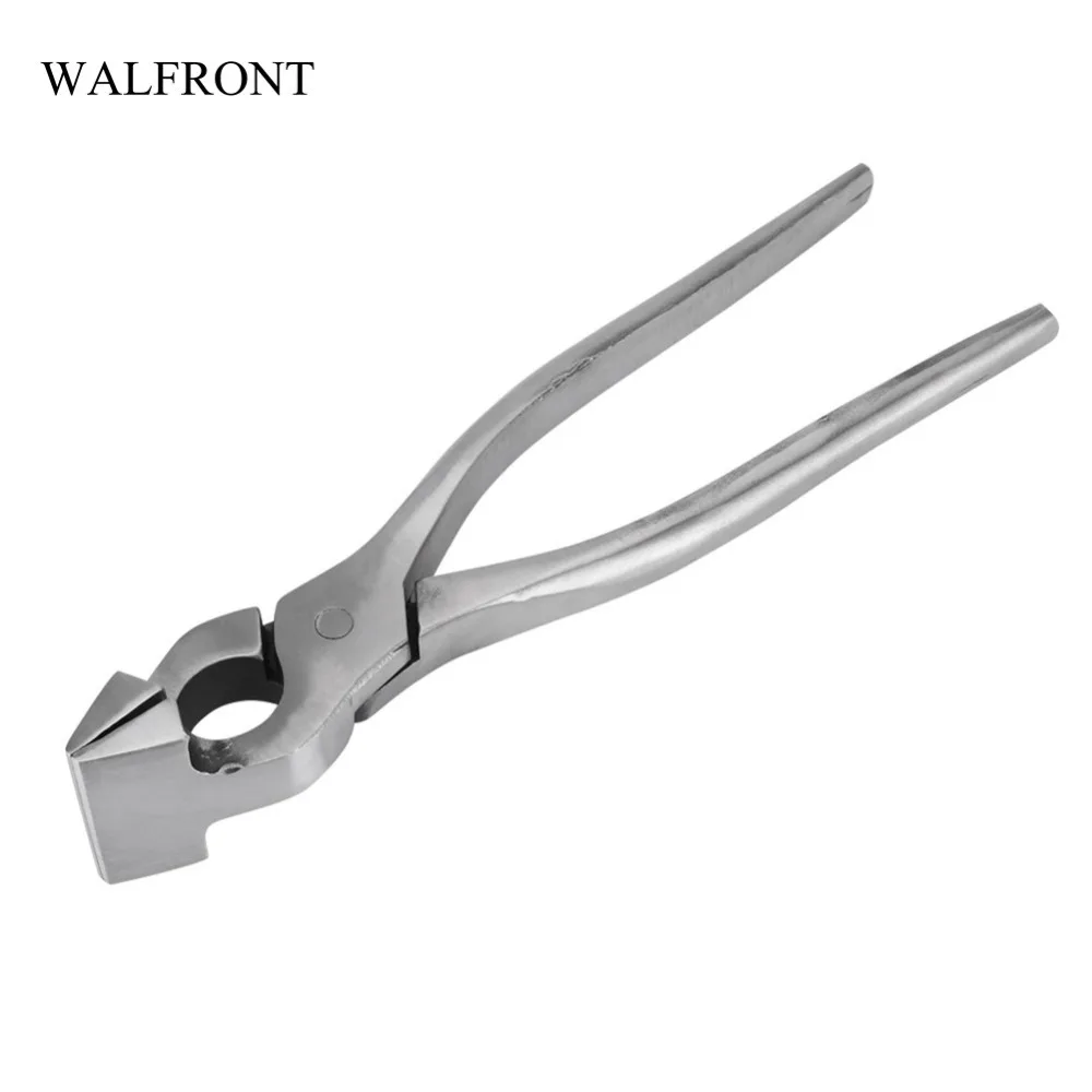 WALFRONT Handle Leather Pliers Steel DIY Edge Adjustment Press Flatten