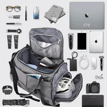 15 дюймов спортивная сумка многофункциональные мужские спортивные сумки женские сумки для фитнеса рюкзаки для ноутбука ручная дорожная сумка для хранения с обувью карманом для йоги