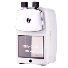 Горячая Deli 0620 полностью металлическая оболочка машинка для заточки карандашей точилка для ручного карандаша высокого качества(включает металлический кронштейн