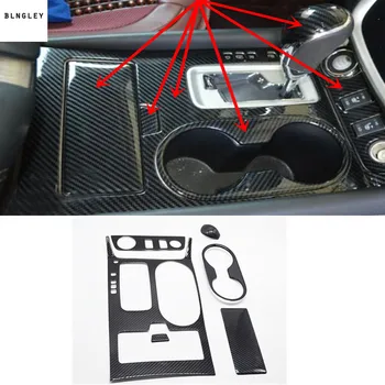 

1lot ABS Carbon fiber grain Central control Gear lever panel decoration cover for 2015-2018 Nissan Murano car accessories