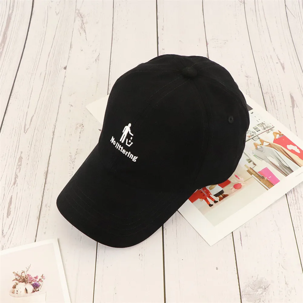 TOHUIYAN бейсболка без помех Snapback шляпа для мужчин и женщин Мужская шляпа с вышивкой Повседневная Спортивная Кепка кепки в стиле хип-хоп - Цвет: Black