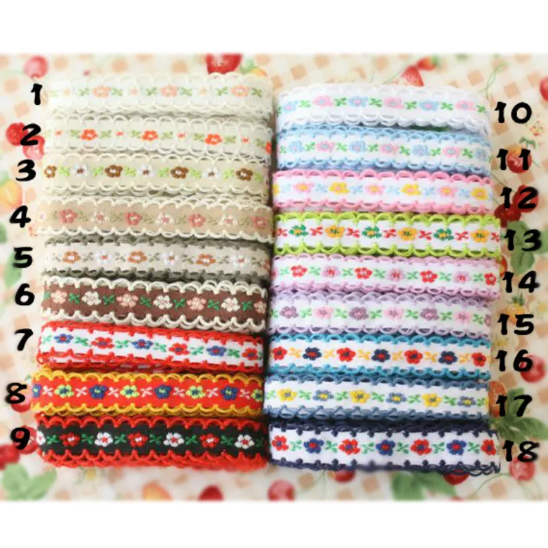20 ярдов/партия жаккардовая лента 1/2 дюйма 12 мм 18 цветов|weaved ribbon|ribbon ribboncoloured ribbon |