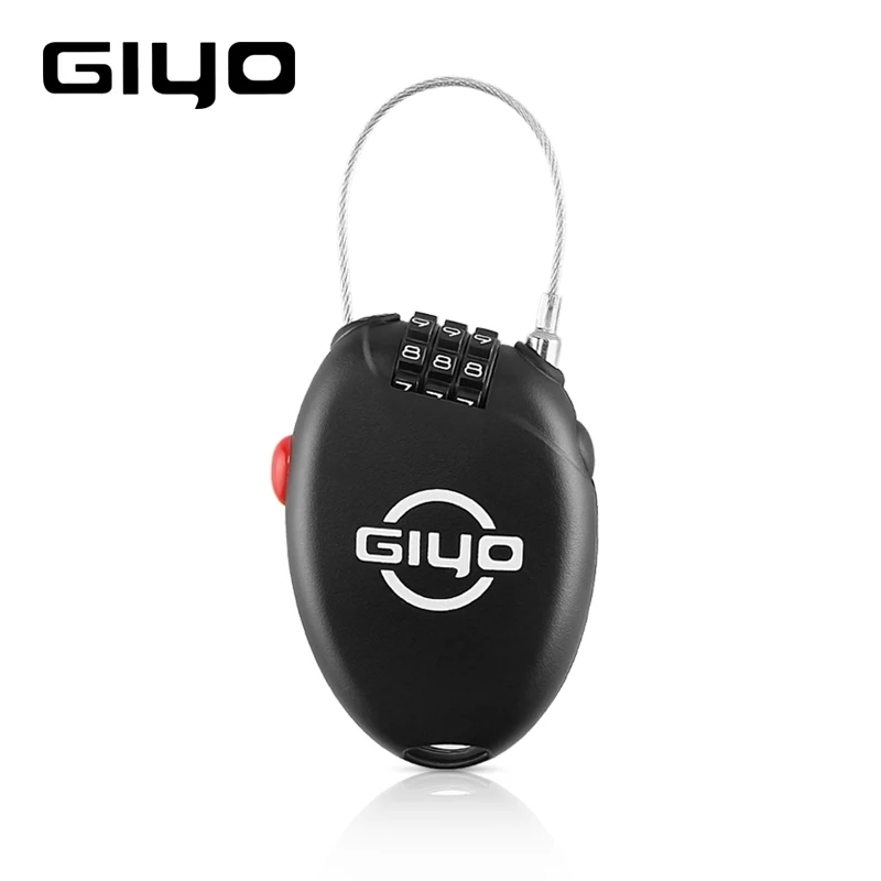 

GIYO Mini Cable 3 Digit Password Lock Cycling Helmet Lock small thing Combination Travel Luggage Suitcase Code Padlock Locks