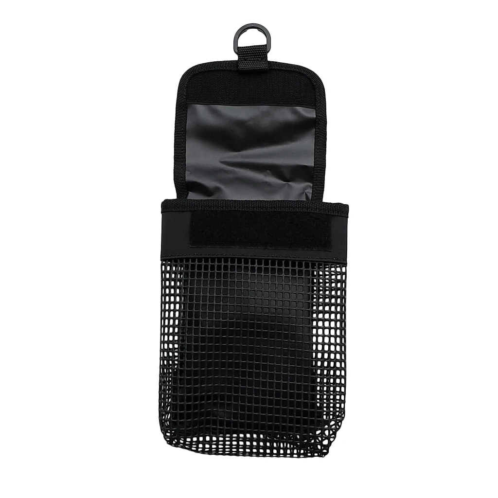  23 x 13 x 5 cm PVC Mesh Nylon Compact Mesh Gear Bag Pouch & Clip for Scuba Diving Reel & SMB Safety Marker Buoy Equipment