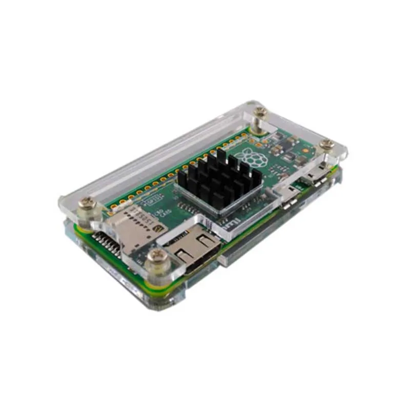 

Raspberry Pi Zero W wireless Acrylic Case with Heat Sink Clear Black Enclosure Blue Box for RPI Zero W wireless
