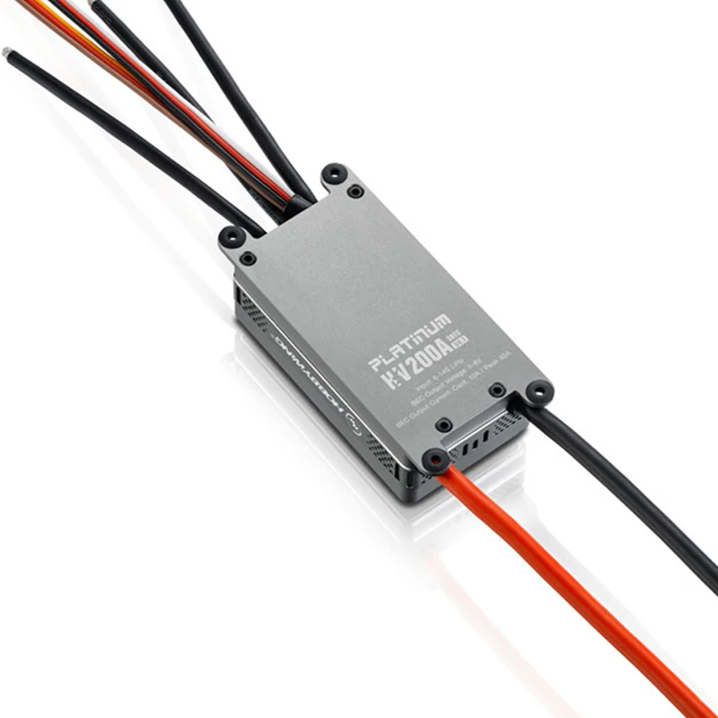 

HobbyWing Platinum HV 200A SBEC/OPTO V4.1 ESC 6-14s Electronic Speed Control for RC helicopter airplane