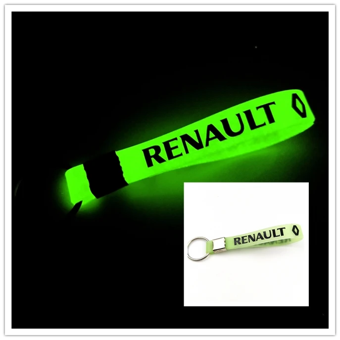 

GREEN Luminous Auto Car-Styling KEYCHIAN Car keyring For Renault Laguna 2 Duster Logan Clio 4 Captur Sandero Espace