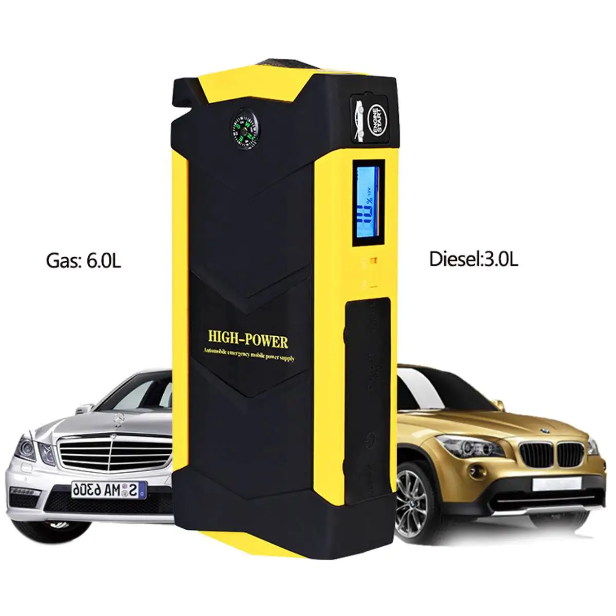 82800mAh Car Jump Starter Power Bank 600A Portable Car Battery Booster Charger 12V Starting Device