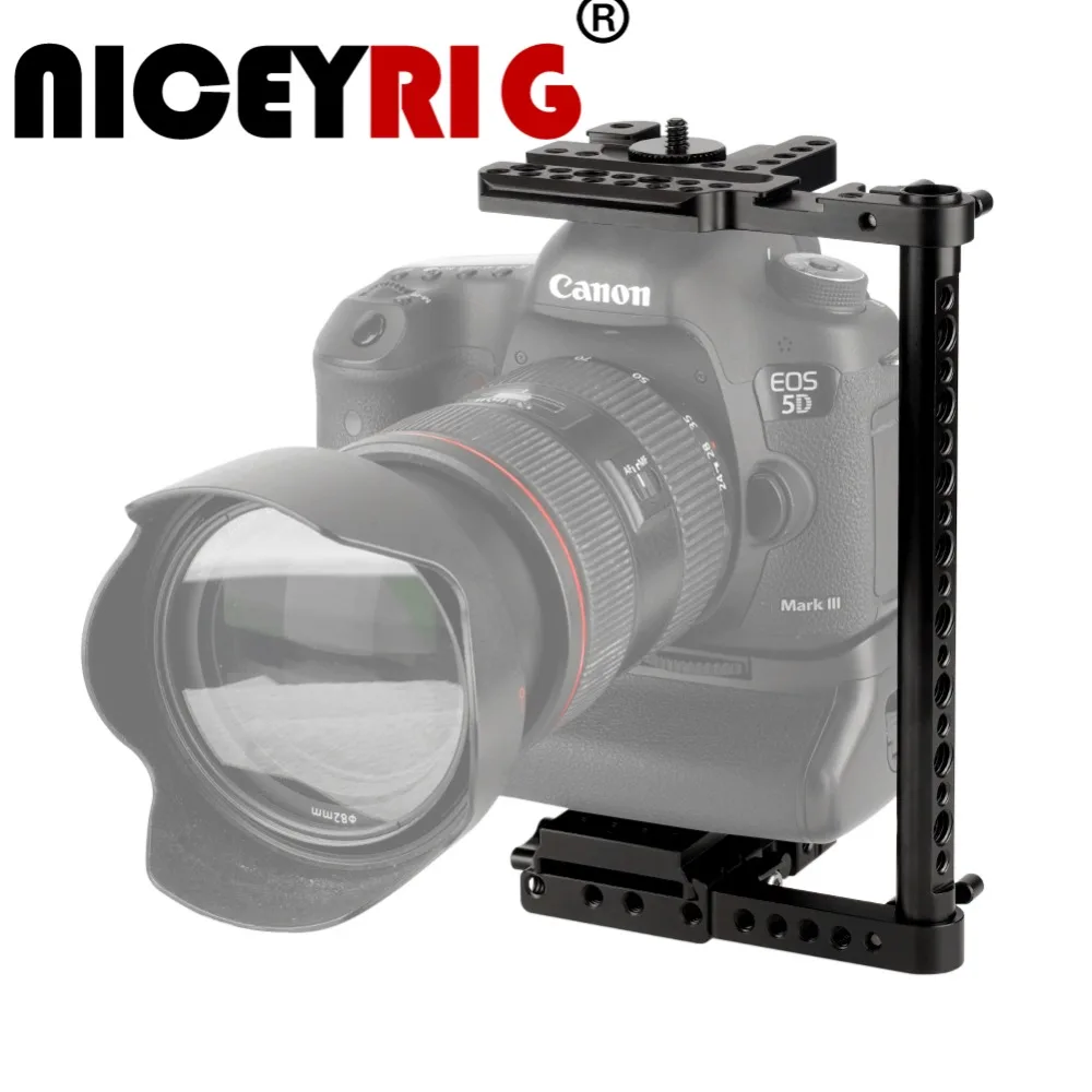 NICEYRIG универсальная клетка для камеры с QR пластиной Canon EOS 1DC Nikon D3X Sony a7SII