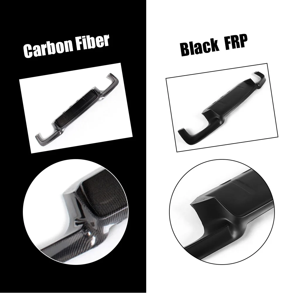 Для 5 серии Прямой задний бампер из углеродного волокна спойлер диффузор для BMW F10 M5 Sedan 2012- Черный FRP