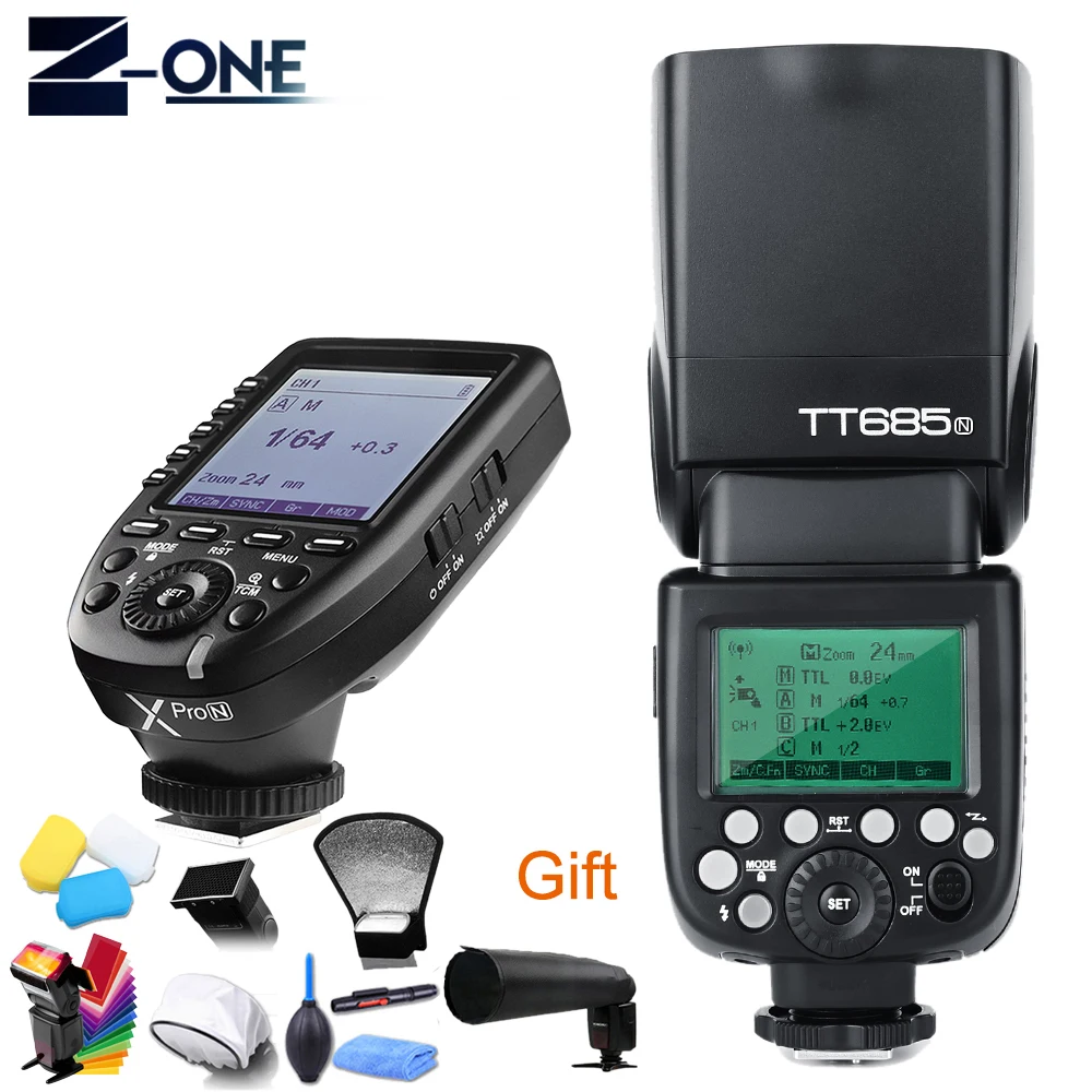 Godox TT685N TTL Camera Flash 2.4GHz High Speed 1/8000s GN60 with Xpro