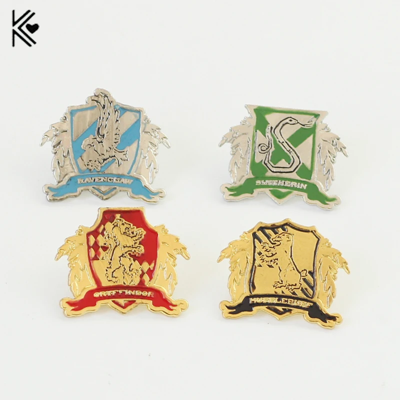 

4 Kinds Of Style Hogwarts Badge Jewelry Brooch Badge Ravenclaw Hogwarts Slytherin Hufflepuff Gryffindor For Men Women Trinket
