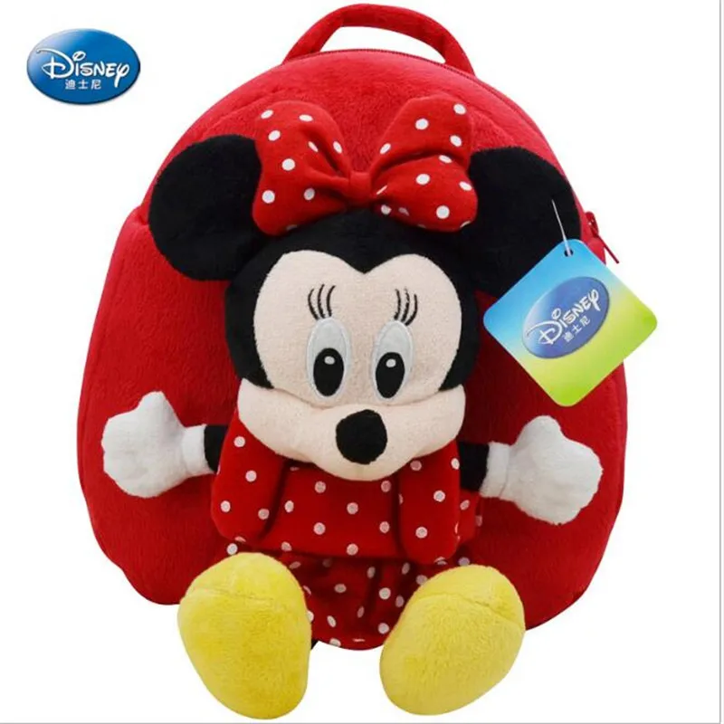 Disney Оригинальный рюкзак школьный Плюшевые Игрушечные лошадки Kawaii Минни Микки
