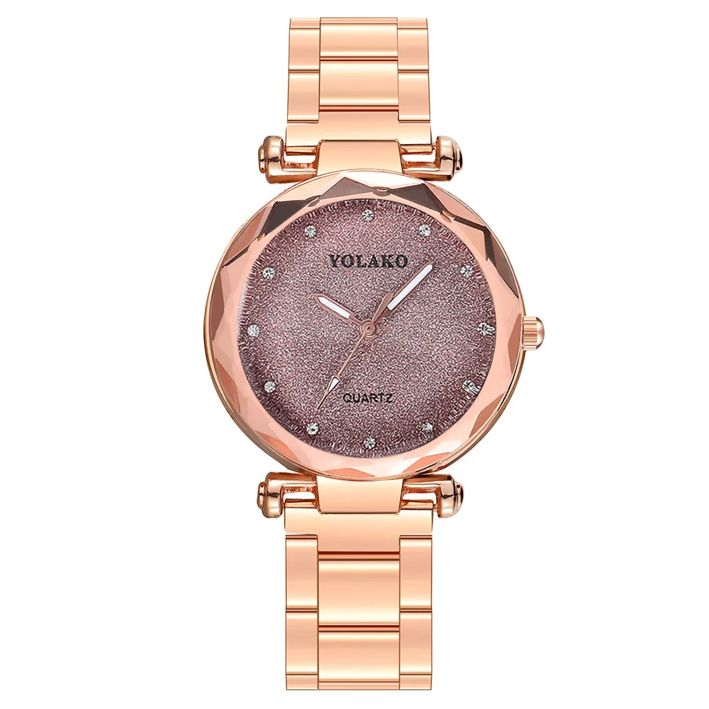 

Starry Sky Women Bracelet Watch Fashion Crystal Female Stainless Steel Quartz Wrist Watch Rhinestone Ladies Watch Reloj Mujer