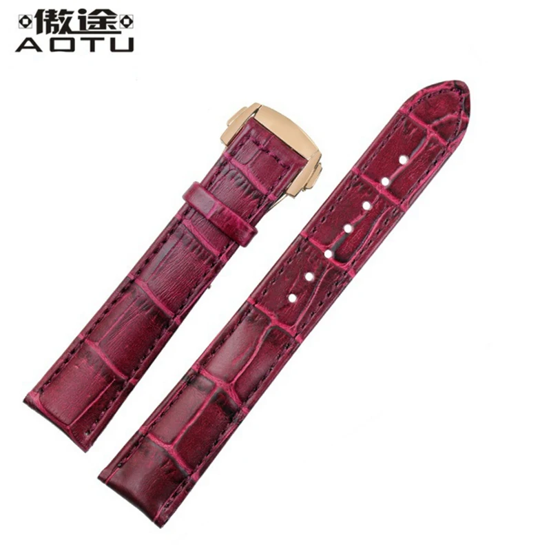 

Genuine Leather Watchbands For OMEGA DE VILLE SPEEDMASTER 18mm Ladies Watch Straps Vintage Female Watch Band For Women Clock