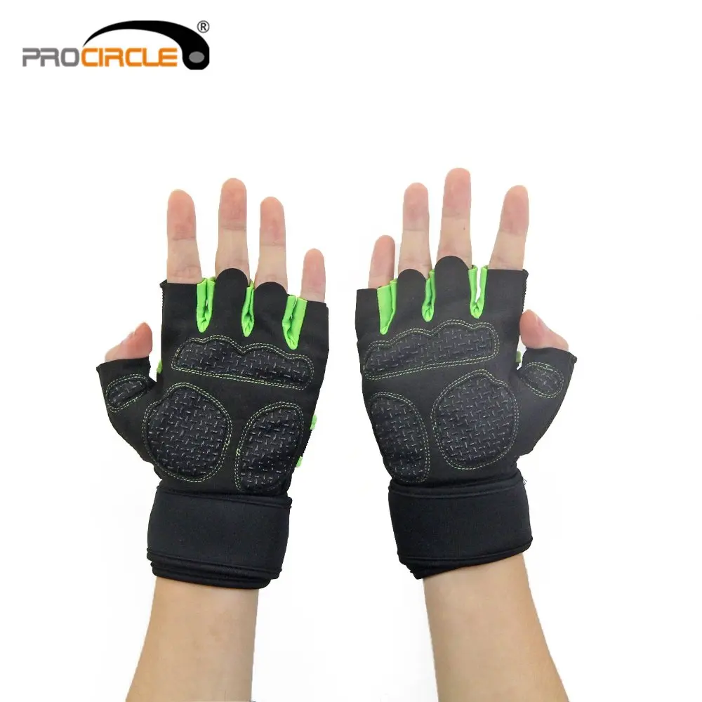 

Weight Lifting Gloves With 18" Wrist Wraps Anti-Slip Plam Protector Support for Gym Workout WeightLifting Fitness Training