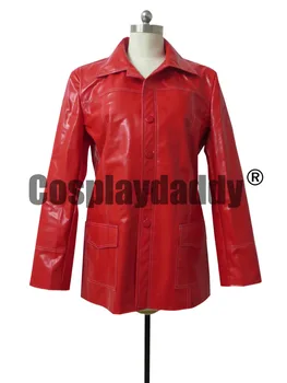 

BRAD PITT TYLER DURDEN FIGHT CLUB COSTUME RED LEATHER JACKET M002
