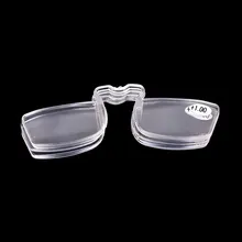 1+ 1,5+ 2+ 2,5+ 3 очки для чтения без оправы с клипсой на носу, зеркальные мини-очки с клипсой для носа, 1 шт