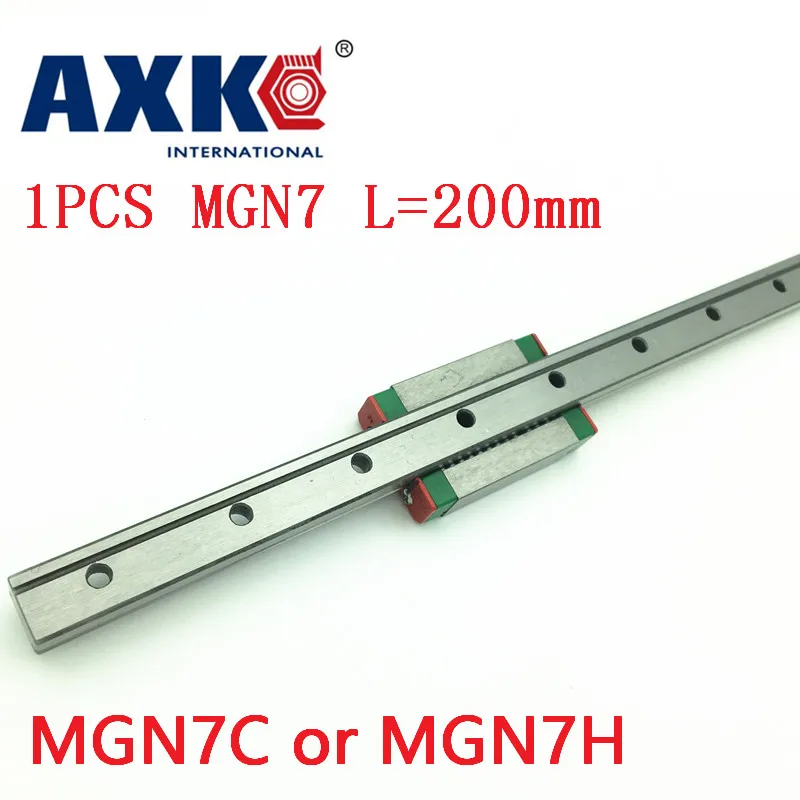 2021 AXK MGN7 вставки для 7 мм линейной направляющей Mgn7 L = 200 линейный рельсовый путь +