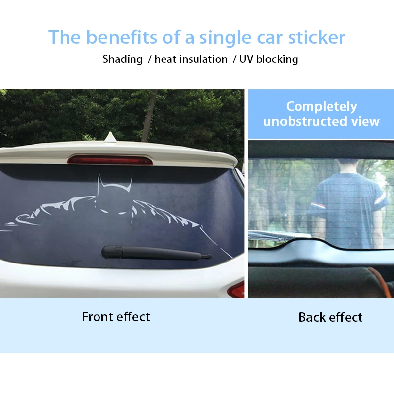 Jual Salah Satu Cara Visi Belakang Kaca Depan Mesh Film Stiker Mobil untuk BMW E46 E90 E60 E39 E36 F30 F10 F20 X5 e53 E70 E30 M E87 G30 E34 E92