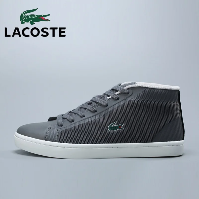 Lacoste Men Skateboarding Shoes Classic Retro Men's Sport Shoes High Breathable Mesh Trainer Sneaker Flat Male Walking Shoes