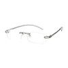 iboode Urltra-light Rimless Diamond Cutting Reading Glasses Men Women New TR90 Presbyopia Presbyopic Eyeglasses +1.0 1.5 2.0 2.5 ► Photo 2/6