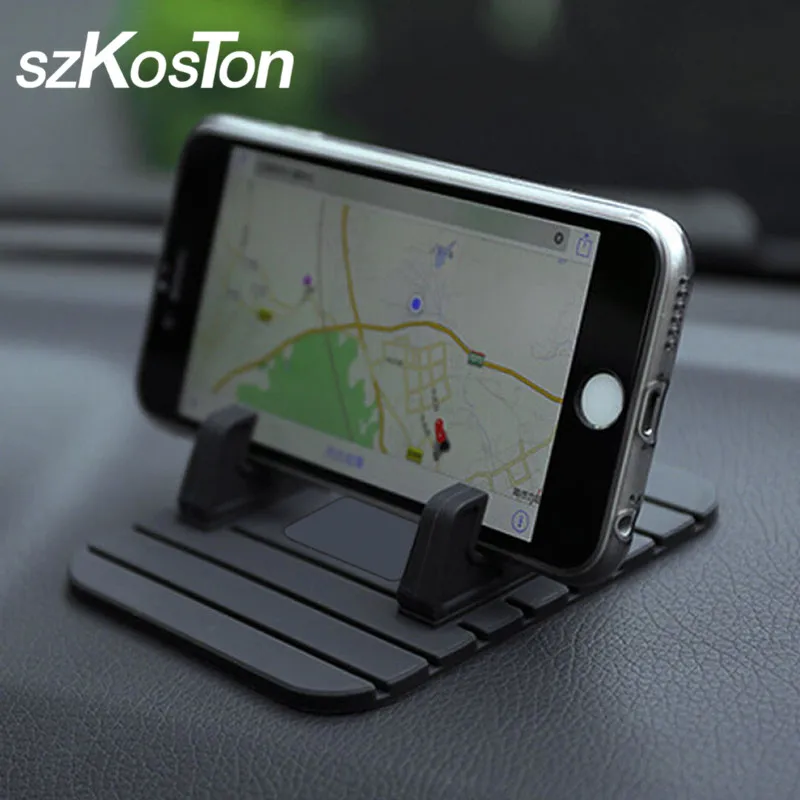 

Car Phone Holder Silicone Mobile Phone Holder Stand For iPhone Xiaomi poco F1 Desktop Bracket Car Dashboard GPS Mount Support
