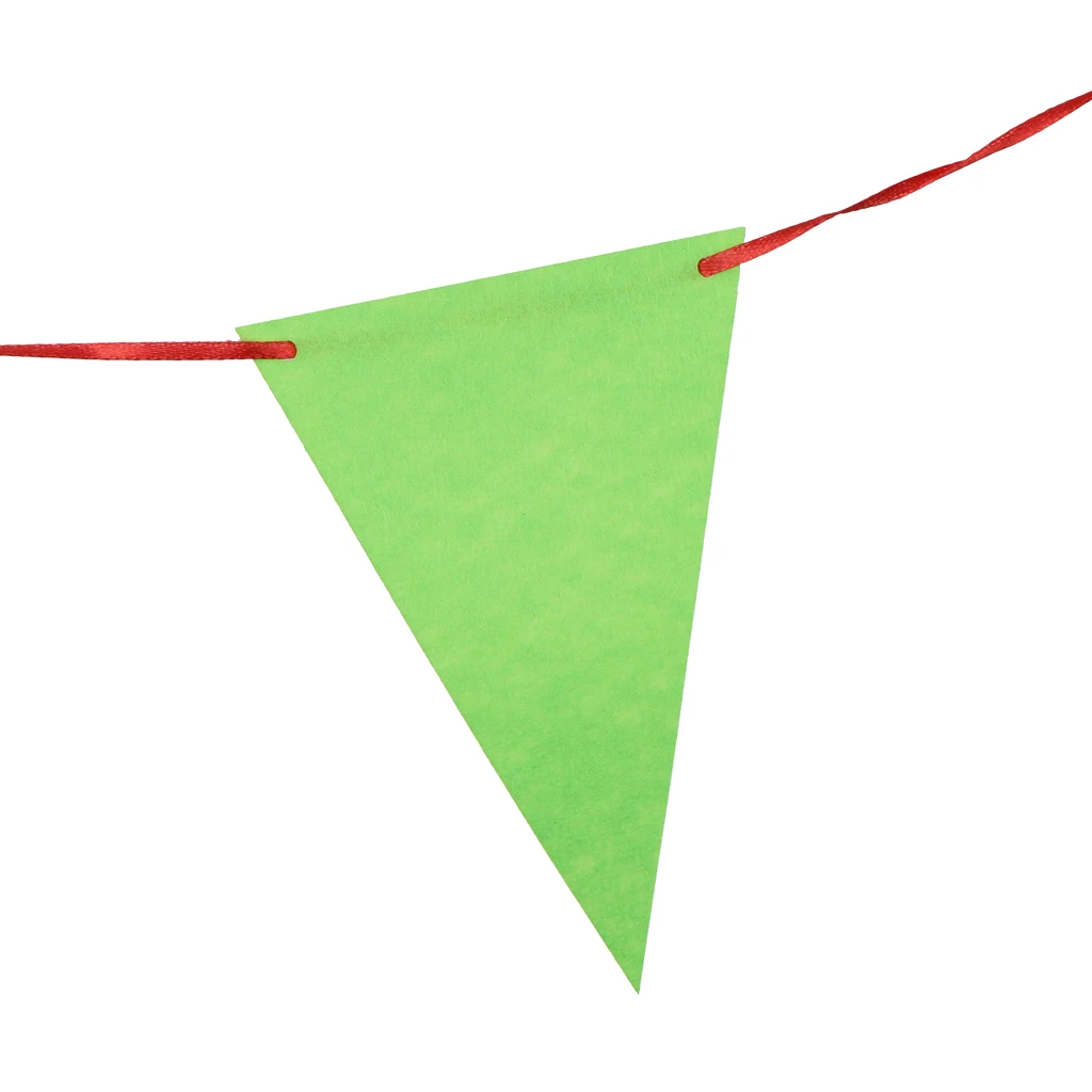 

Rainbow Fabric Triangle Pennant Banner Wedding Birthday Party Hanging Decor Festive & Party Supplies