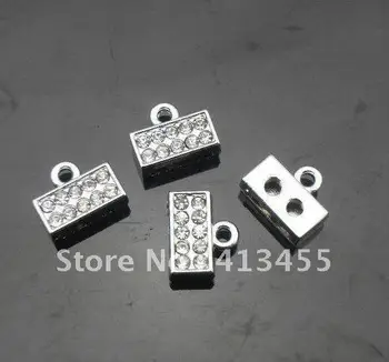 

Wholesale 100pcs 8mm rhinestone clasp charms DIY accessories